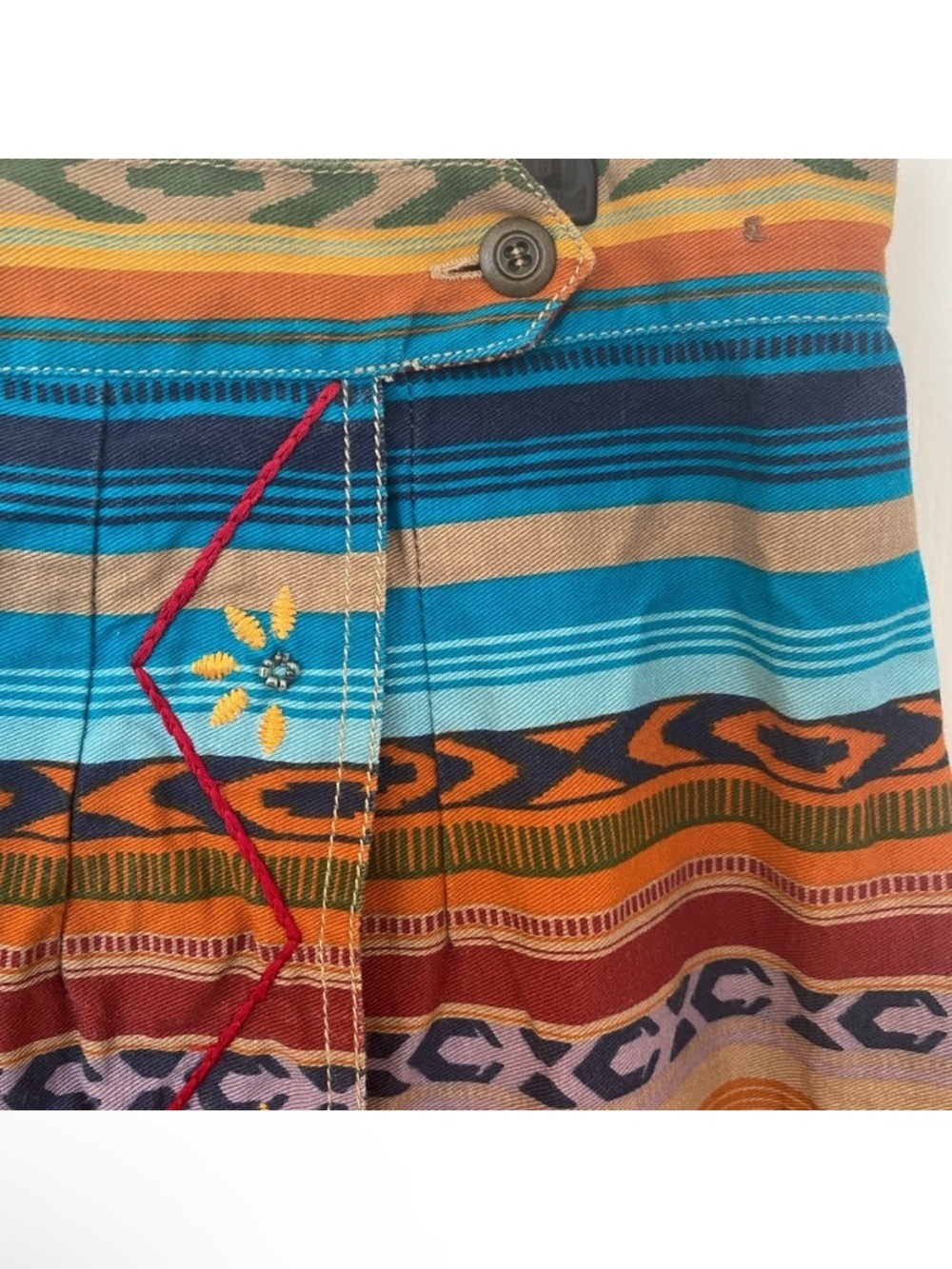 Sun River Clothing Co. Womens Vintage Southwestern Long Wrap Skirt - Picture 3 of 6